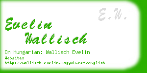 evelin wallisch business card